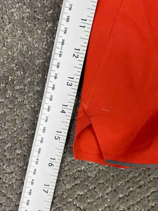Lululemon Pace Breaker Shorts Men's Small Orange 5" Inseam Gym Running Training - Picture 11 of 12